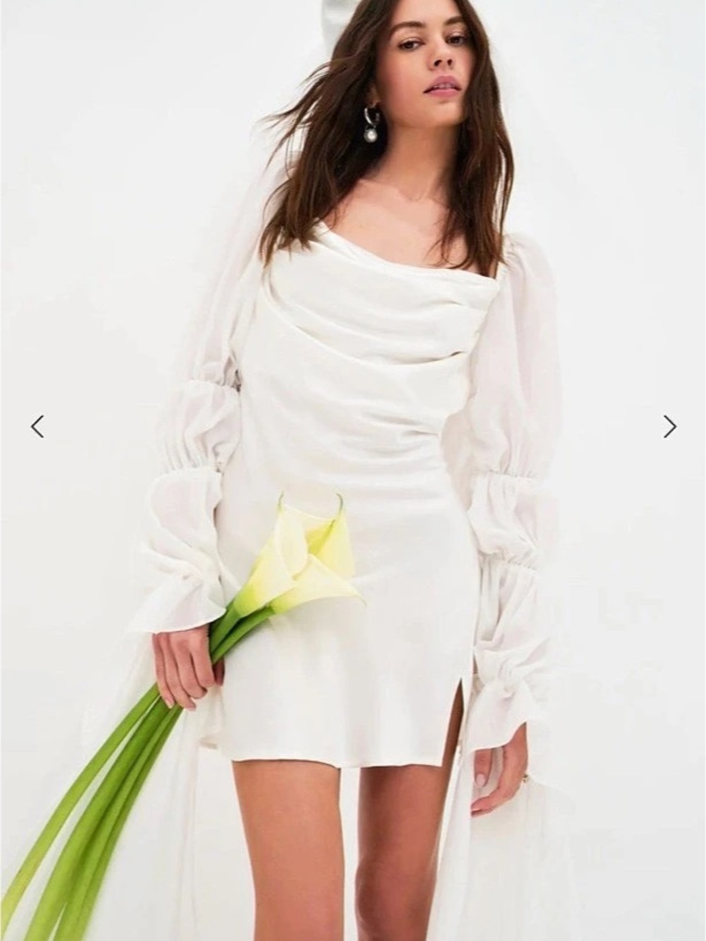 For Love & Lemons Willow Mini Dress White